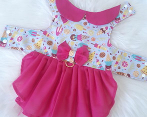 Vestido Pet Primavera Verão / Roupinha Cães e Gatos