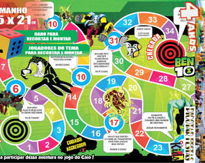 Jogo de Tabuleiro Ben 10 Personalizado - 15 x 21cm