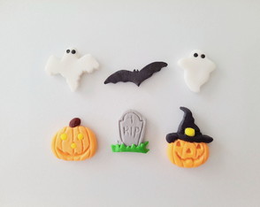 Kit 40 Apliques Doces 3 cm Halloween