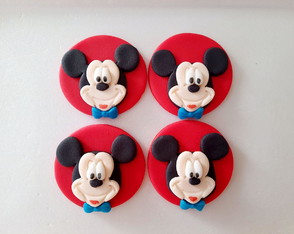 Apliques 5 cm Doces Tema Mickey