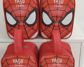 Bolsinha em Pé Personalizada Lembrancinha Homem Aranha