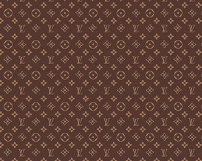 Tecido Louis Vuitton Grife Corte Costura - 140 cm x 100 Cm.