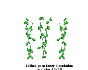 Matriz de Bordado Folhas