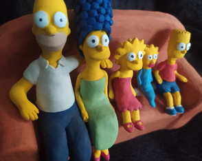 Simpsons Bonecos Topo Bolo Decoração Bart Lisa Homer