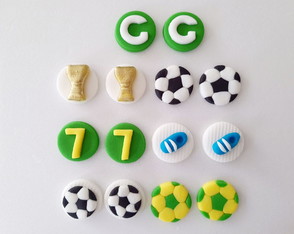 Apliques Brigadeiros Tema Futebol