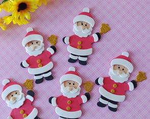 Aplique Papai Noel - 8 cm