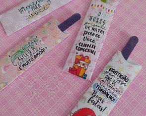 Kit Mini Lixa Natalina (20 Unidades)