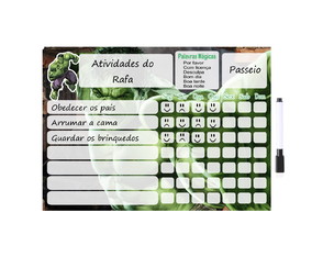 Quadro de Incentivo Infantil - Rotinas Diárias - Magnético