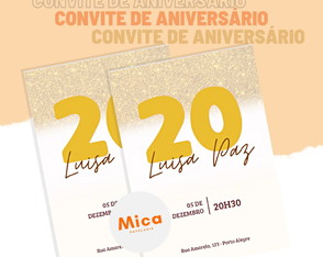 Convite de Aniversário | Digital | Impressão