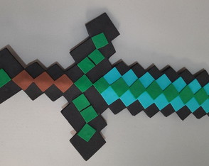 Espada Minecraft Diamante