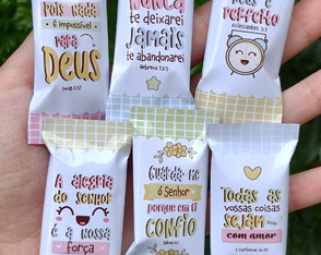 100 Balas Personalizadas Versículos Bíblicos Religioso