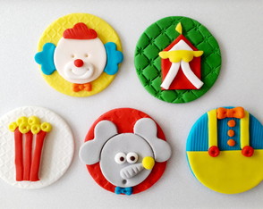 Aplique Doces 6 cm Tema Circo