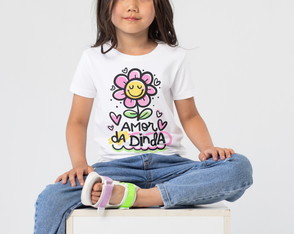 Camiseta Infantil Coleção Frases