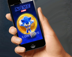 Convite Animado Sonic (vertical)