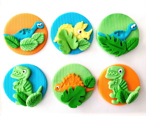 Aplique 5 cm Pirulito/ Doce Tema Dinossauros