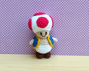 Toad - Col3 Super Mario Bros Amigurumi * Pronta Entrega