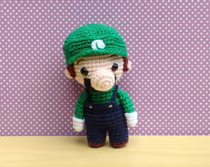 Luigi - Col3 Super Mario Bros. Amigurumi * Pronta Entrega