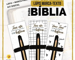 Arquivo Digital Lápis Marca Texto | Marca Página