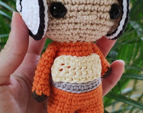 Luke Skywalker Piloto Amigurumi Crochê