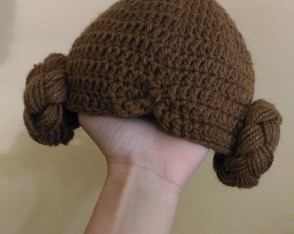 Gorro de Lã Princesa Leia Recém-nascido Bebê