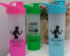 Garrafa Aqua Bio Degradê Personalizada 475 ml - Artes Iguais