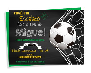 Convite Digital Futebol