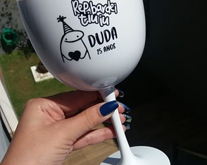 Taça de Gin de 450 ml Acrílica Personalizada