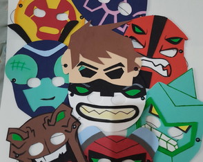 Máscaras Ben 10 e Alienígenas