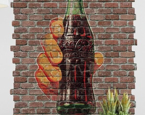 Adesivo Parede Coca Cola Bottle 90x120