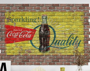 Adesivo Parede Coca Cola Espumosa 90x120