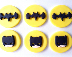 Aplique Doce 7 cm Tema Batman