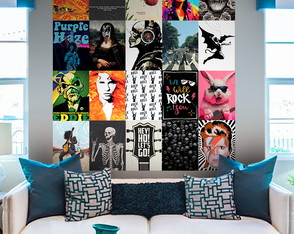 Kit com 20 Lambe Lambe Banda de Rock Poster Show 06