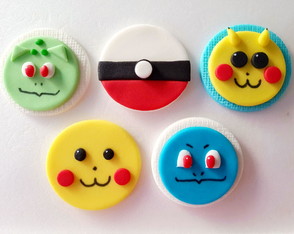 Aplique 5 cm Doces Tema Pokemon