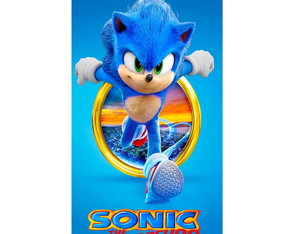 Toalha Infantil Sonic Praia Piscina Brinde Aniversário