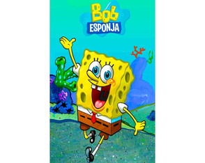 Toalha Infantil Bob Esponja Praia Piscina Brinde Aniversário