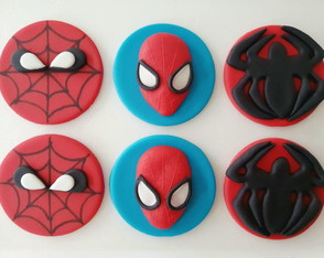 Aplique Doce 6 cm Tema Homem Aranha