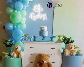 Locação Decoração Oh Baby Azul. Estamos na Zs/sp