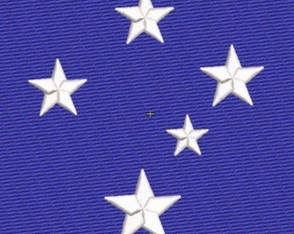 Matriz de Bordado Cruzeiro do Sul Fundo Preenchido