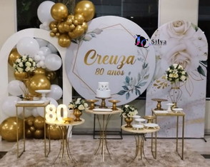 Locação Decoração Adulto 80 Anos. Atendemos Apenas a Zs/sp