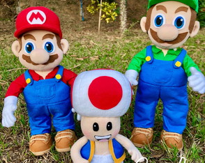 Turma Mario Bros em Feltro