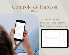 Controle de Hábitos | Planner, Template Notion, Digital