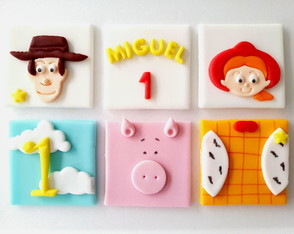 Apliques de Pasta Americana 6 cm Doces