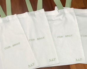 Ecobag Bordada p/ Empresa e Casamento a Partir de 12,00