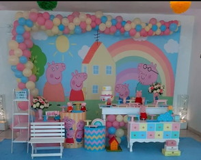 Locação Decoração Porquinhos. Estamosna Zs/sp
