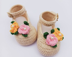 Sapato de Crochê para Bebê