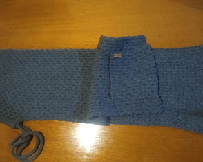 Cachecol com Capuz e Bolsos