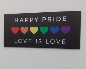 Quadro Happy Pride Love Is Love Lgbtqia+