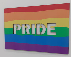 Quadro mdf Lgbt Bandeira