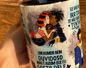 Caneca com Colher Super Choque