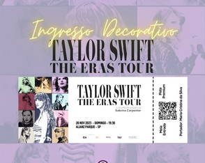 Ingresso Fictício Digital The Eras Tour - Taylor Swift